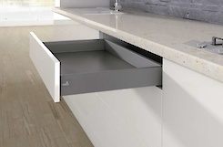 Боковина шухляди Hettich ArciTech h=94 L=450 права антрацит