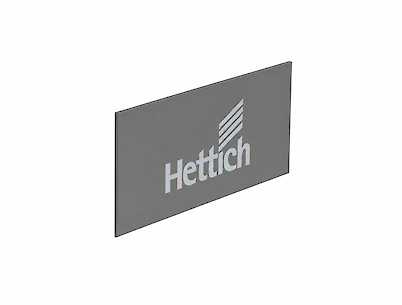 Заглушка для боковины ящика ArciTech с логотипом Hettich антрацит (9123005)