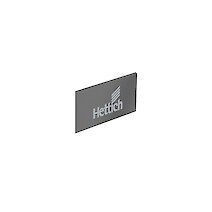 Заглушка для боковины ящика ArciTech с логотипом Hettich антрацит (9123005)