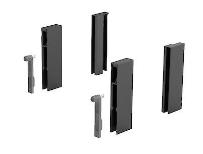Адаптер DesignSide Hettich для шухляд ArciTech h=124 мм антрацит