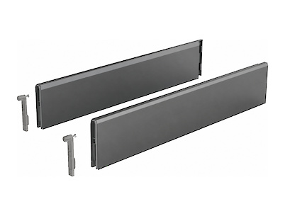 Комплект надставок на боковину ящика Hettich TopSide ArciTech h=92 L=500 антрацит