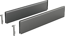 Комплект надставок на боковину ящика Hettich TopSide ArciTech h=92 L=500 антрацит