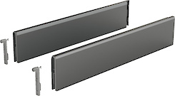 Комплект надставок на боковину ящика Hettich TopSide ArciTech h=92 L=500 антрацит