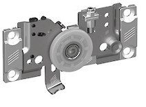 Ходовой элемент TopLine L Hettich для задней двери с короткой цапфой левый (9119245) (верхний ролик)