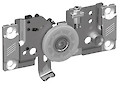 Ходовой элемент TopLine L Hettich для задней двери с короткой цапфой правый (9119246) (верхний ролик)