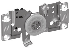 Ходовий елемент TopLine L Hettich для задніх дверей з короткою цапфою правий (9119246) (верхній ролик)