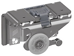 Ходовий елемент TopLine L Hettich для передніх дверей лівий ЕВ 34 мм (9119267) (верхній ролик)