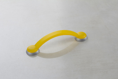 Мебельная ручка Poliplast РП-18/128 прозрачный желтый темный