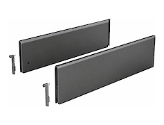 Комплект надставок на боковину шухляди Hettich TopSide ArciTech h=124 L=500 антрацит