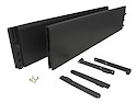 Комплект надставок на боковину ящика Hettich TopSide ArciTech h=124 L=500 антрацит
