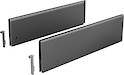 Комплект надставок на боковину ящика Hettich TopSide ArciTech h=124 L=500 антрацит