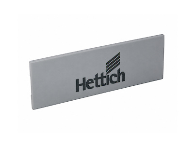 Заглушка для боковины ящика с логотипом Hettich InnoTech Atira серая