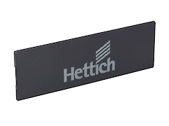 Заглушка для боковины ящика с логотипом Hettich InnoTech Atira антрацит (темно-серая)