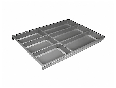 Лоток для столовых приборов Hettich OrgaTray 490 к ящикам InnoTech Atira 470х450 серебристый (9207241)
