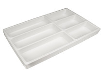 Лоток для столовых приборов Hettich OrgaTray 490 к ящикам InnoTech Atira 470х450 белый (9207243)