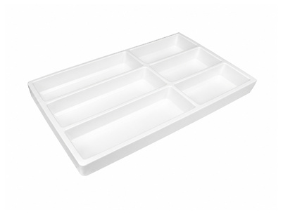 Лоток для столовых приборов Hettich OrgaTray 490 к ящикам InnoTech Atira 470х450 белый (9207243)