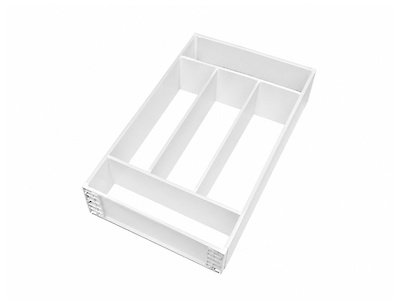 Лоток OrgaTray 610 для столовых приборов для ящиков Hettich InnoTech Atira 470x450 белый (9194882)