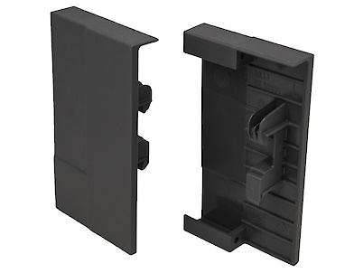 Кутовий комплект з'єднувачів передньої панелі внутрішньої шухляди InnoTech Atira, h=70, антрацит (9196349)