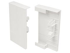 Кутовий комплект з'єднувачів передньої панелі внутрішньої шухляди InnoTech Atira, h=70, білий (9196348)
