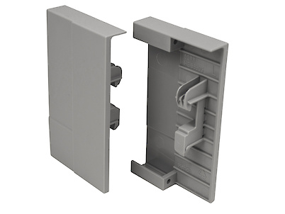 Кутовий комплект з'єднувачів передньої панелі внутрішньої шухляди InnoTech Atira, h=70, сірий (9104107)