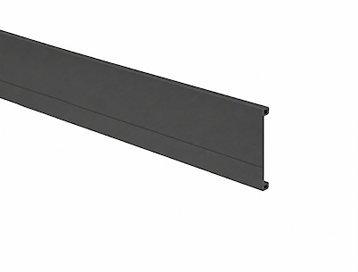 Алюминиевая передняя панель InnoTech Atira Hettich h=70, L=2000 мм, антрацит (9194766)