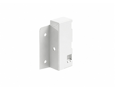 Крепление (соединитель) задней стенки ящика Hettich InnoTech Atira h=70 мм белое левое