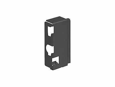 Крепление (соединитель) задней стенки ящика Hettich InnoTech Atira h=70 мм антрацит правое