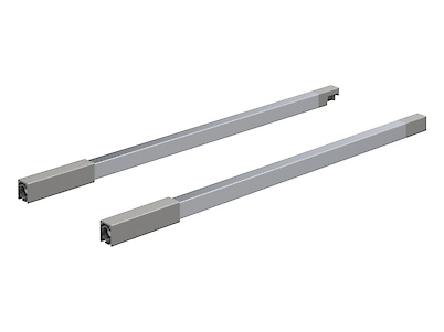 Продольный релинг к ящикам Hettich InnoTech Atira L=470 серебристый правый