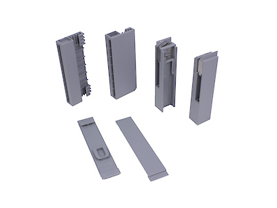 Адаптер к надставке на боковину TopSide к ящикам Hettich InnoTech Atira  h=176 серый