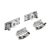 Комплект фурнитуры Top Line XL Hettich для задней левой двери для шкафа с 2 дверьми (нижние ролики)