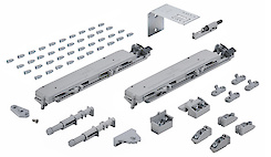 Комплект демпферов Silent System Standart для Top Line XL Hettich для шафи з 2 дверима (дотягувачі)