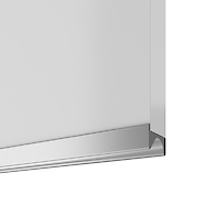 Врезной торцевой алюминиевый профиль ручка UKW 4 Zobal для верхних шкафов