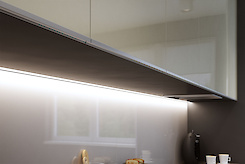 Врезной торцевой алюминиевый профиль ручка UKW 4 Zobal для верхних шкафов