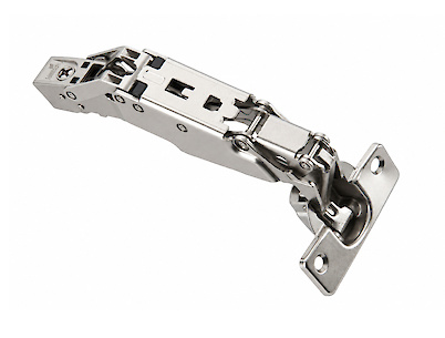 Петля Hettich Sensys 8657 накладная без доводчика, угол открывания 165 градусов никель (9099750)