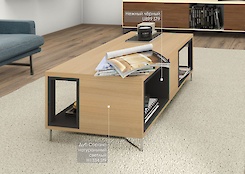 ДСП Egger 18 мм U899 ST9 Ніжний чорний 2800x2070мм