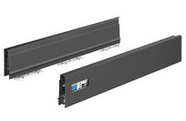 Боковина ящика Hettich InnoTech Atira h=70 мм L=350мм левая антрацит