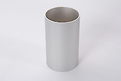 Труба кругла алюмінієва декоративна (рифлена) анодована діаметр 60мм