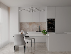 Egger Білий преміум W1000 ST9 з чорним наповненням