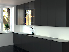 Egger Білий преміум W1000 ST9 з чорним наповненням