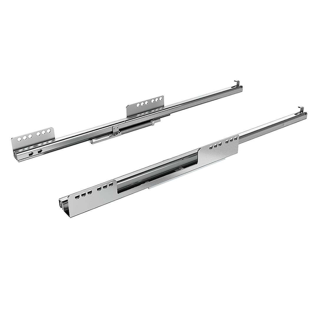 Напрямна Hettich InnoTech Atira (Quadro 25) EB=10.5 L=520 часткового висування з дотягувачем SS ліва