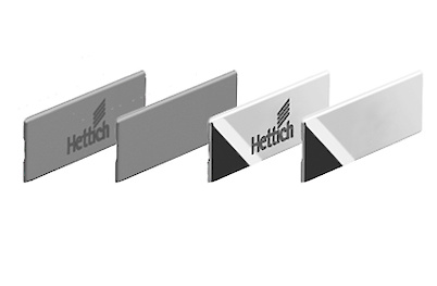 Заглушка для боковины ящика без логотипа Hettich InnoTech Atira серая
