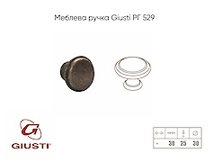 Мебельная ручка Giusti РГ 529 WPO6000/30.00T2  