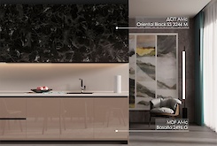 Ламіноване ДСП Alvic 18мм Syncron Marmol Oriental black SS 3246 M