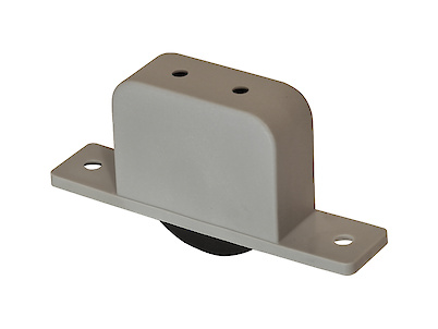 Меблевий ролик OgTM HIDE NYLON, 22мм, сірий