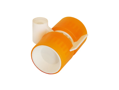 Меблевий ролик OgTM FORMULA 40 NYLON 2.2, білий/помаранчевий