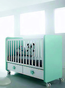 Меблевий ролик OgTM FORMULA 40 NYLON 2.2, білий/помаранчевий