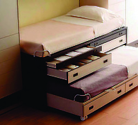 Меблевий ролик OgTM FORMULA 40 NYLON 2.2, білий/помаранчевий