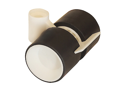 Меблевий ролик OgTM FORMULA 40 NYLON 2.6, білий/чорний