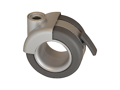 Меблевий ролик OgTM ROTOLA OFFICE 5.1, алюміній/сірий