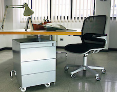 Меблевий ролик OgTM серії Rotola Office Nylon зі стопором чорний/чорний